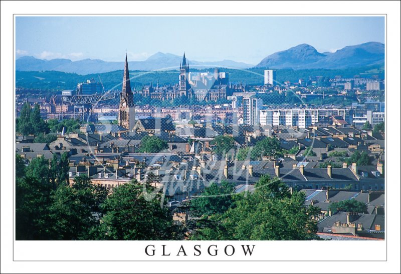 Glasgow from South Glasgow Postcard (H SG)