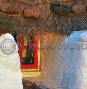 Hebridean Window Colour Art Greetings Card