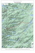 XT40 Map Long Distance Paths Affric Kintail Way