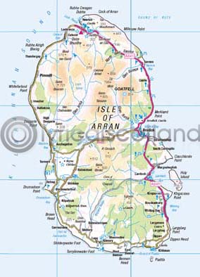 Arran Map Magnet