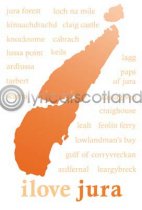 Jura - ilove jura Postcard