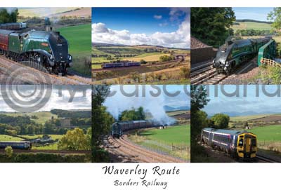 Waverley Route, Borders Railway Composite Postcard