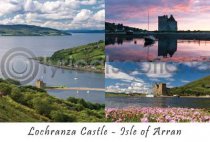 Lochranza Castle, Isle of Arran Composite Postcard