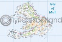 Mull Map Postcard