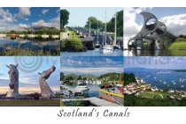 Scotland's Canals Composite Postcard