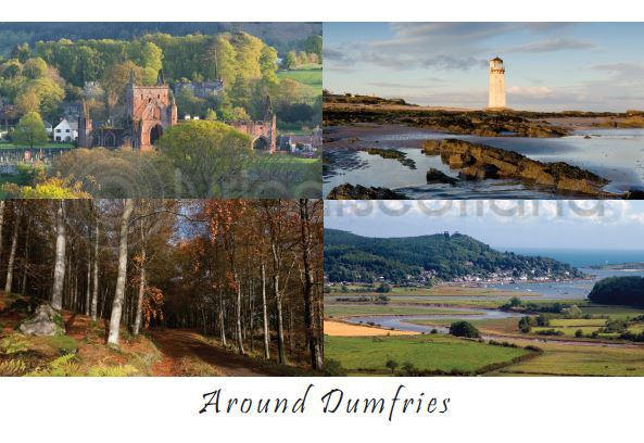 Around Dumfries Composite Postcard