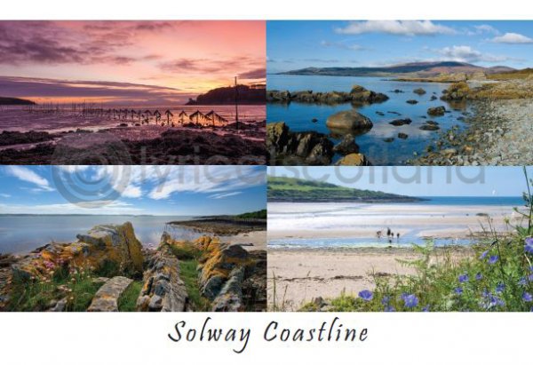 Solway Coastline Composite 1 Postcard