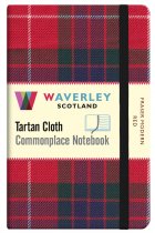 Tartan Cloth Notebook Pocket: Fraser Modern Red