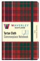 Tartan Cloth Notebook Pocket: MacRae Modern Red