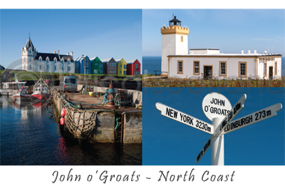 John o'Groats the North Coast Composite Postcard