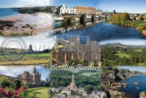 Scottish Borders Fusion Postcard