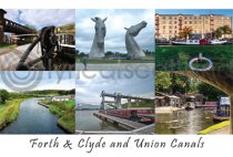 Forth & Clyde & Union Canals Composite Postard