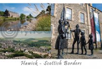 Hawick Scottish Borders Composite Postcard