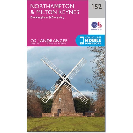 Landranger 152 Northampton, Milton Keynes, Buckingham