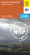 Explorer Active OL 31 North Pennines, Teesdale, Weardale