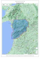 British Mountains Map Snowdonia South