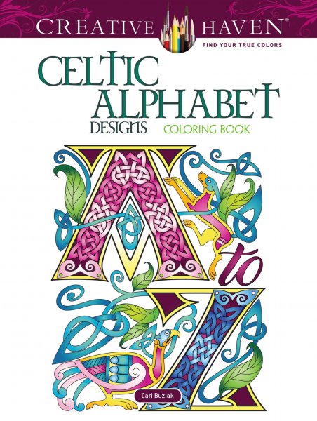 Celtic Alphabet Designs Colouring Book