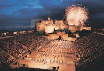 Edinburgh Castle & Military Tattoo, Edinburgh Postcard (H Std CB