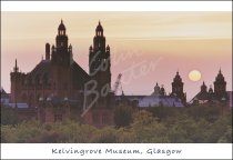 Kelvingrove Art Gallery & Museums at dusk, Glasgow Postcard