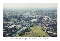 Glasgow Green, River Clyde & City Centre, Glasgow Postcard