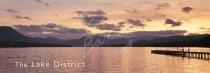 Ullswater at dusk from Pooley Bridge, Lake District Postcard