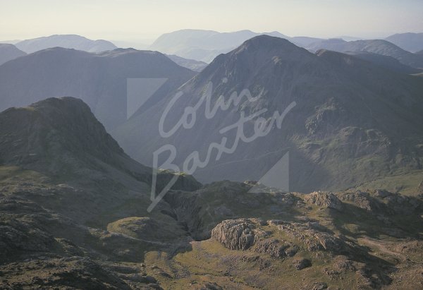Great Gable from Scafell Pike, Lake District Postcard
