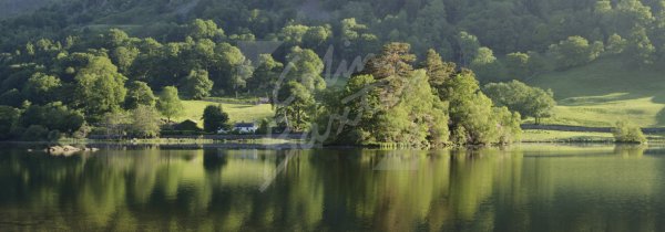 Rydal Water & Nab Cottage, Lake District Postcard (H Pan CB)