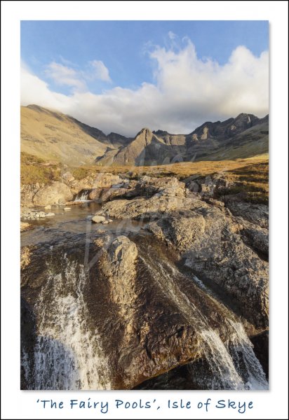 Fairy Pools, Isle of Skye Postcard (H Std CB)