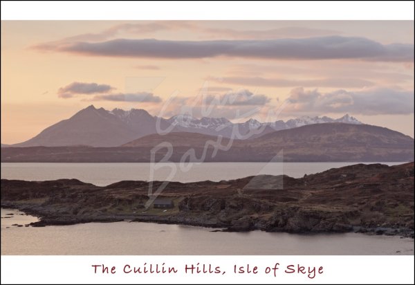 Cuillin Hills beyond Sleat, Isle of Skye Postcard (H Std CB)