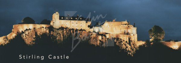 Stirling Castle at dusk Postcard