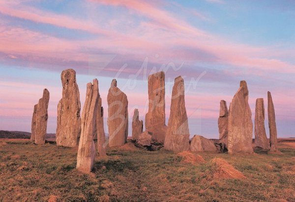 Calanais Standing Stones at dawn, Lewis Postcard