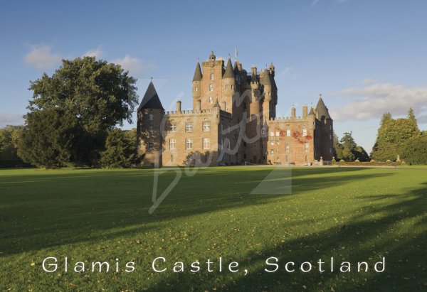 Glamis Castle, Angus 2 Postcard (H Std CB)