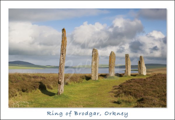 Ring of Brodgar, Mainland, Orkney 2 Postcard