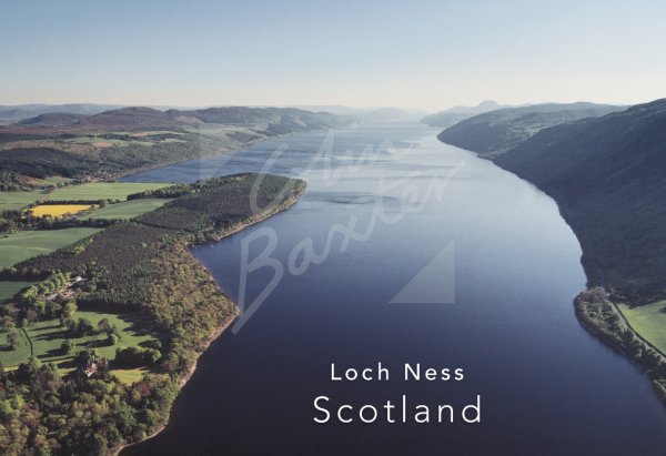Loch Ness from north From Air Postcard