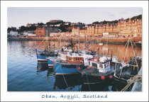 Oban, Argyll - Harbour and Town Centre Postcard