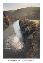 River Garry, Killicrankie, Perthshire Postcard
