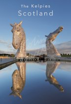 Kelpies at dawn, Falkirk Postcard