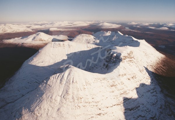 Beinn Eighe, Wester Ross From Air Postcard