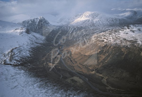 Glen Dee & Lairig Ghru, Cairngorms From Air Postcard