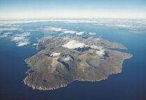 Isle of Rum From Air Postcard