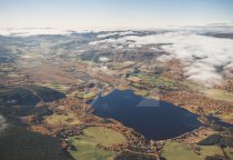 Loch Insh & River Spey, Strathspey From Air Postcard
