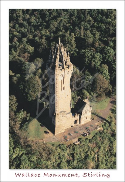 National Wallace Monument, Abbey Craig From Air Postcard