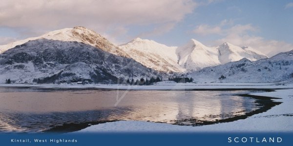 Kintail Mountains & Loch Duich Postcard