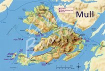 Map of Isle of Mull Postcard