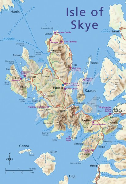 Map of Isle of Skye Postcard (V Std CB)