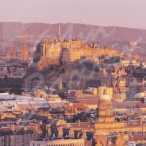 Edinburgh Castle & City Greetings Card