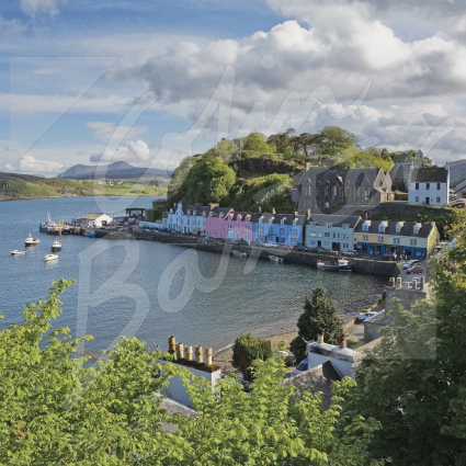 Portree Harbour, Isle of Skye Greetings Card
