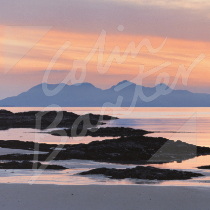 Rum from near Arisaig Greetings Card
