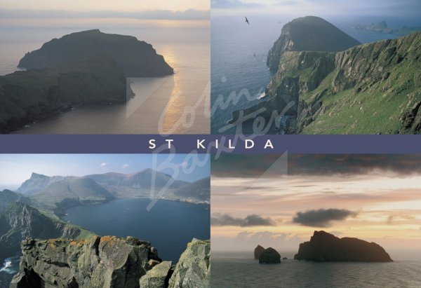 St. Kilda, Outer Hebrides 2 Comp Postcard