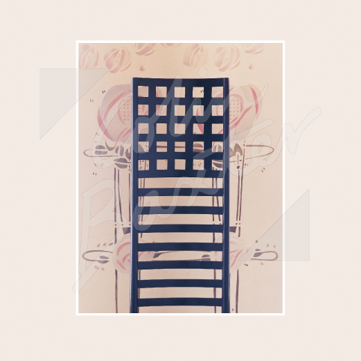 Mackintosh Chair & Wall Stencils, Hill House Classic Greetings Card